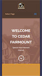 Mobile Screenshot of cedarfairmount.org